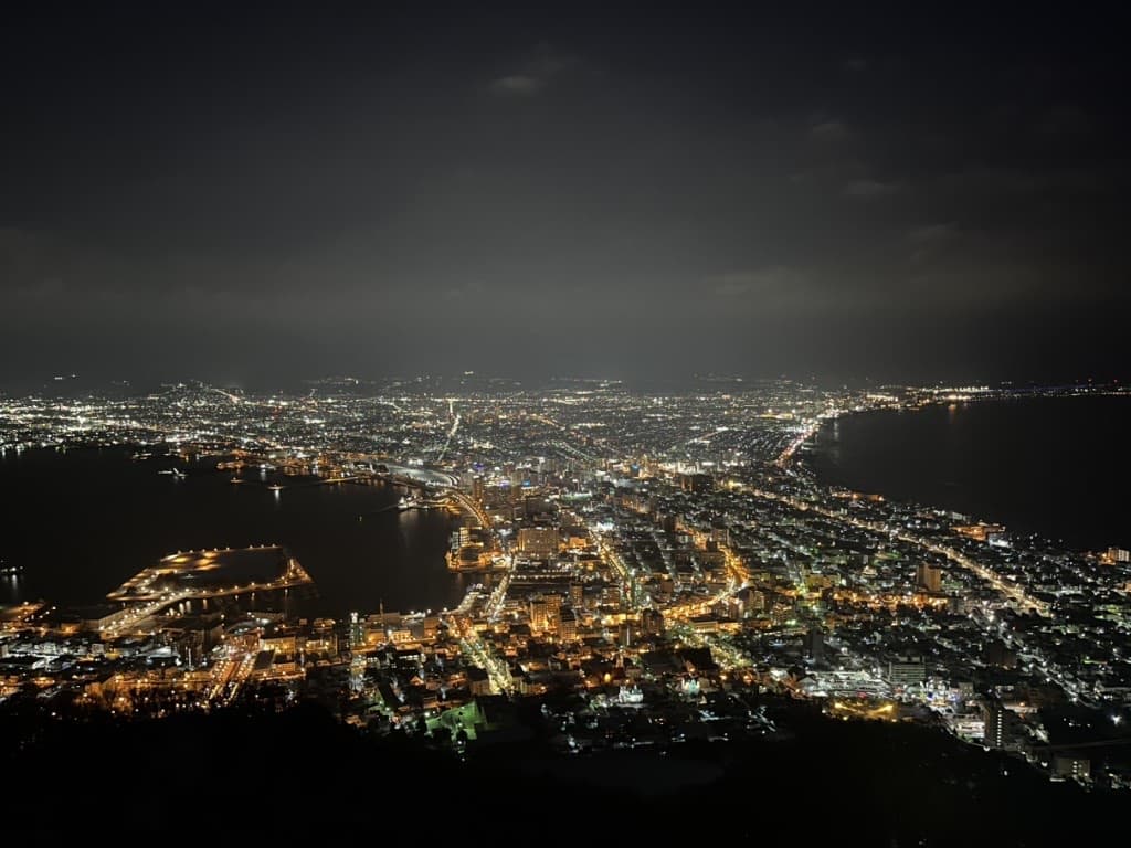 Hakodate night view from Mt. Hakodate Observatory, Hokkaido